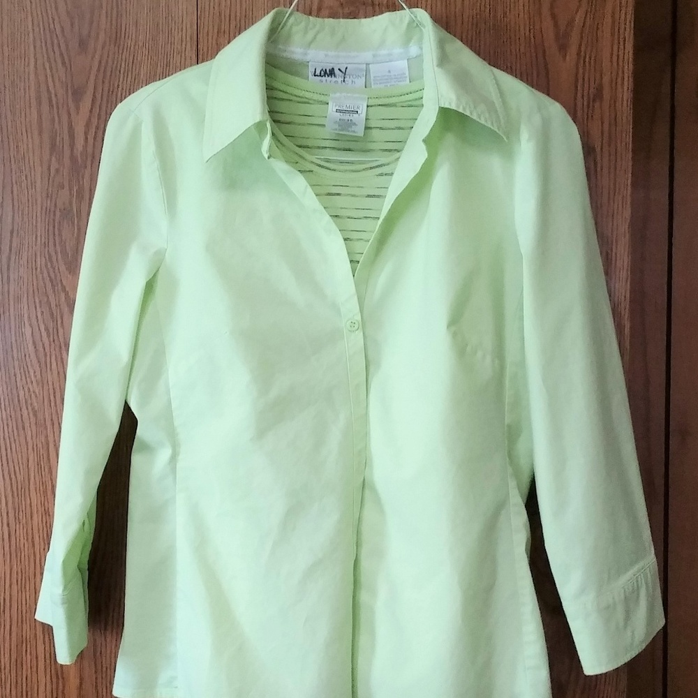 Mint Green Blouse & Shell Set - Picture 3 of 8